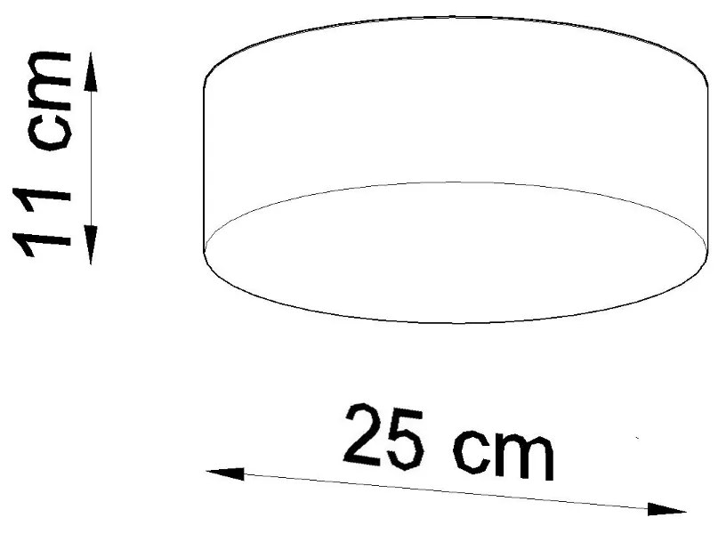 Sollux Φωτιστικό οροφής Arena 1,PVC,1xE27/60w