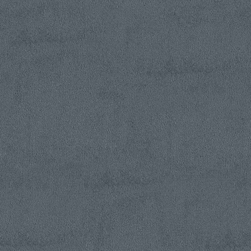 vidaXL Σκαμπό Αποθήκευσης Σκούρο Γκρι 110 x 45 x 49 εκ. Βελούδινο