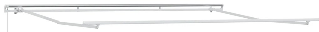 vidaXL Χειροκίνητη Ανασυρόμενη Τέντα Λευκή 450x350 cm