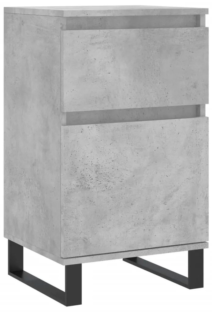 vidaXL Συρταριέρα Γκρι Σκυροδ. 40 x 35 x 70 εκ. από Επεξεργασμένο Ξύλο