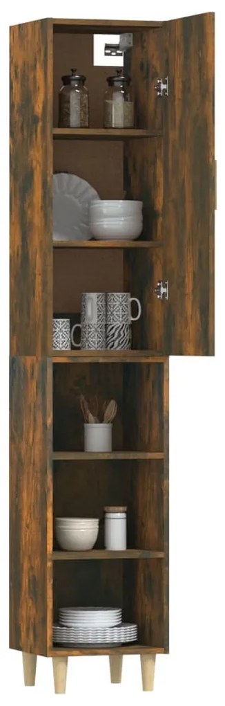 vidaXL Ντουλάπι Καπνιστή δρυς 34,5x34x180 εκ. από Επεξεργασμένο Ξύλο