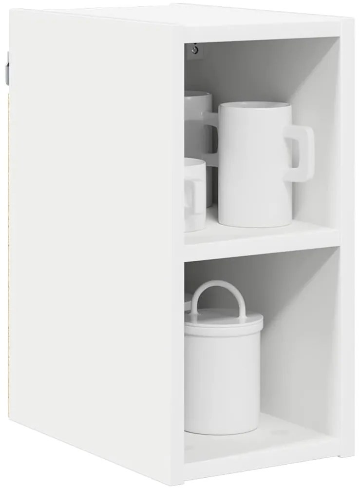 vidaXL Κρεμαστό ντουλάπι Λευκό 20 x 29,5 x 40 εκ. Επεξεργασμένο ξύλο