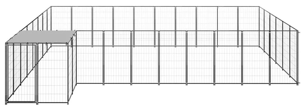 Σπιτάκι Σκύλου Μαύρο 19,36 μ² Ατσάλινο   - Μαύρο