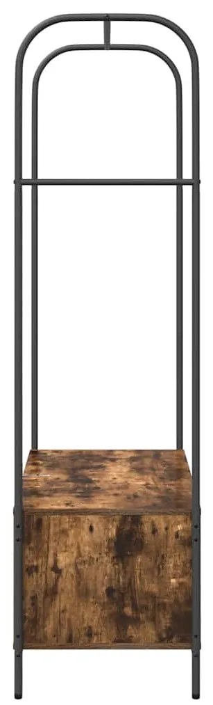 vidaXL Ράφι Ρούχων Καφέ δρυς 100 x 44 x 160 εκ Επεξεργασμένο ξύλο