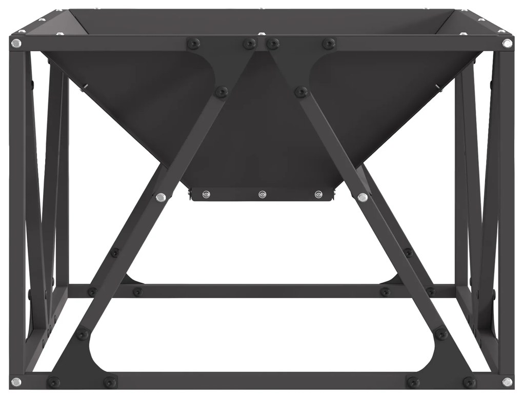 vidaXL Σόμπα φωτιάς Τετράγωνη Μαύρη 50x50x35 εκ Ατσάλι
