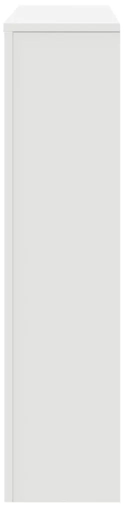 vidaXL Κάλυμμα Καλοριφέρ Λευκό 149x20x82 εκ. από Επεξεργασμένο Ξύλο