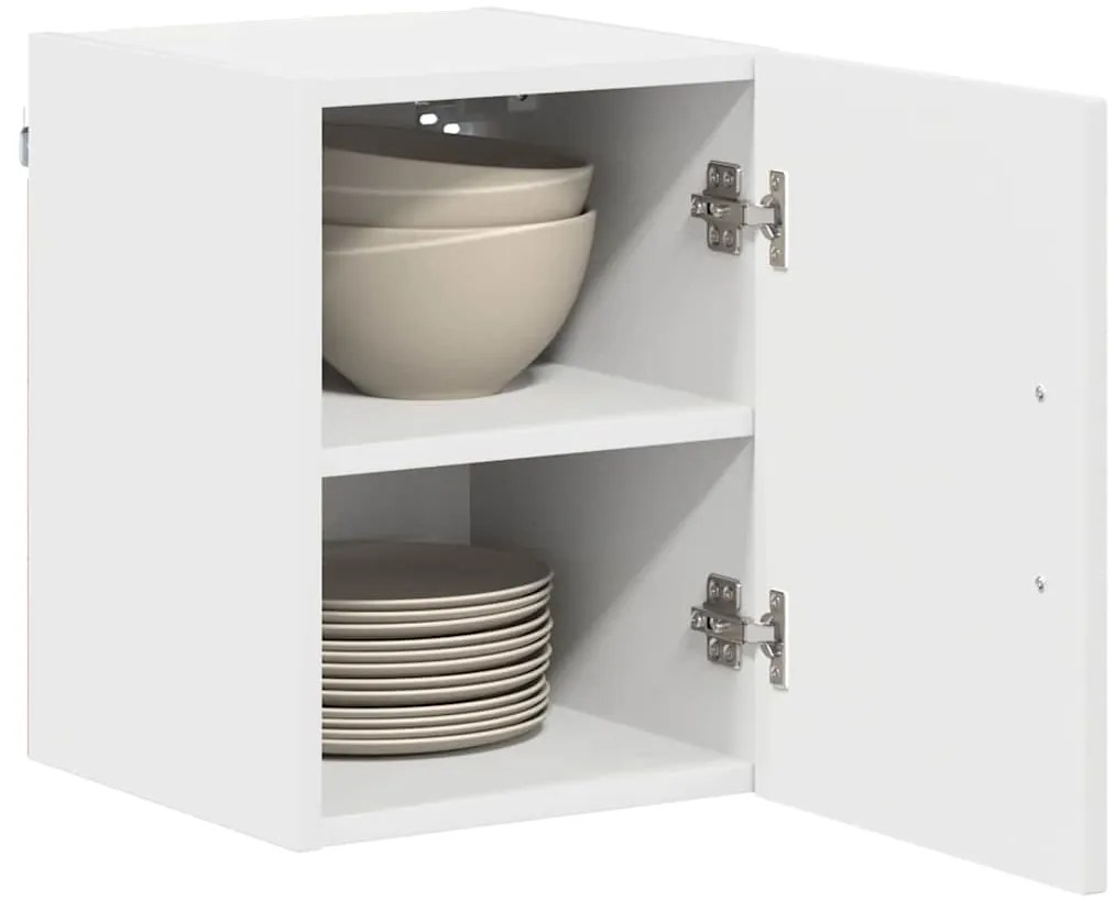 vidaXL Κρεμαστό ντουλάπι κουζίνας με ράφι 2 pcs Λευκό 30 x 31 x 40 εκ.