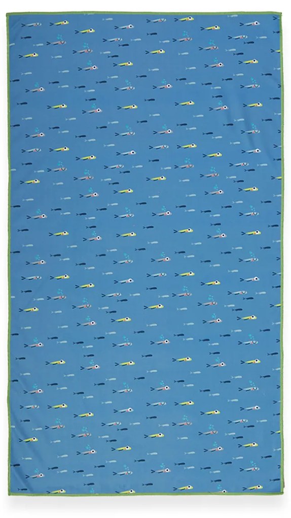 Παιδική Πετσέτα Θαλάσσης Microfiber (70x120) Nef-Nef Homeware Fish Team Blue