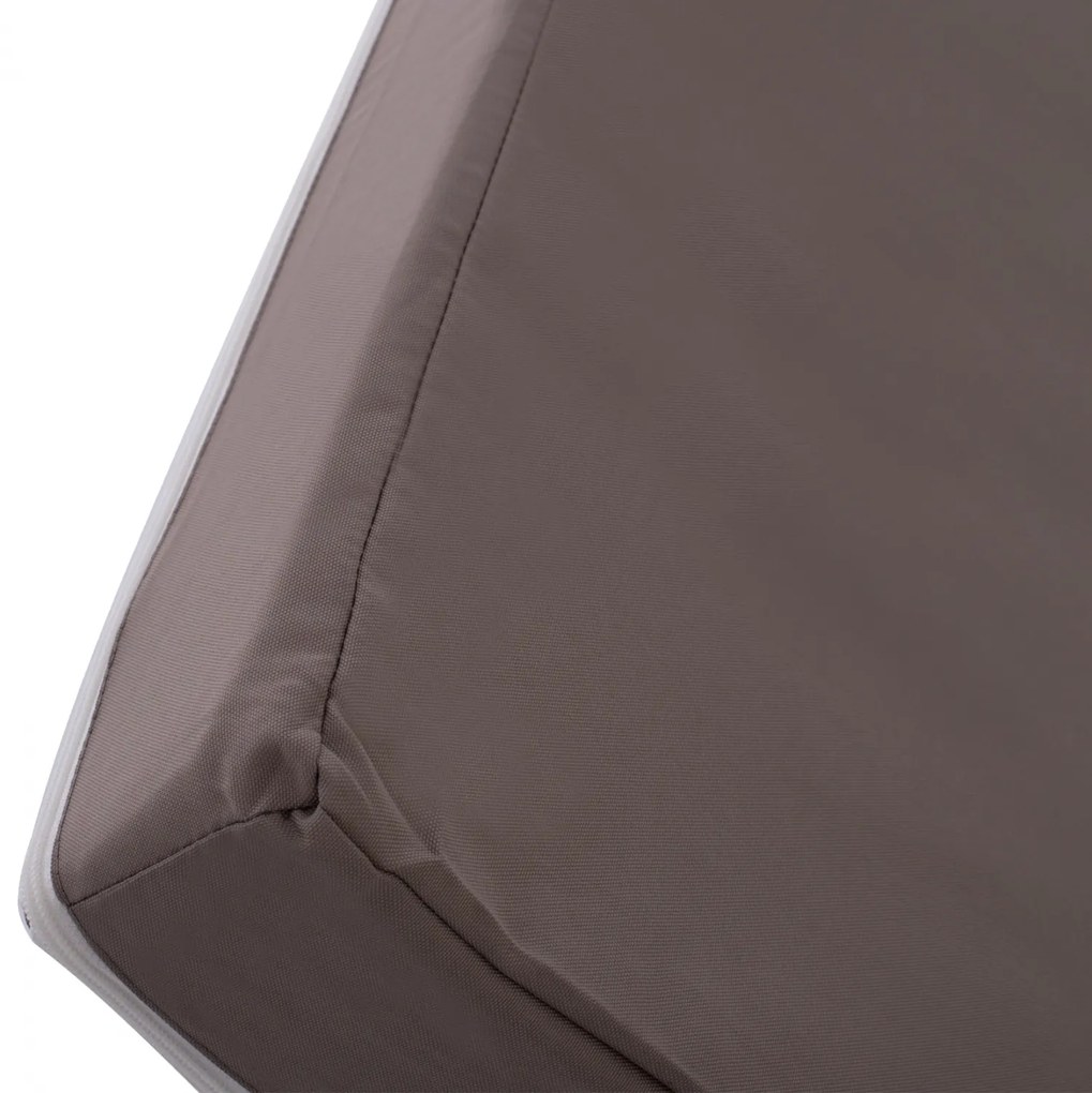 ΜΑΞΙΛΑΡΙ ΞΑΠΛΩΣΤΡΑΣ POLYESTER SIFNOS ΓΚΡΙ HM11235.10P 190x70x11 εκ. - 9997529 - HM5730.10P  + HM11227