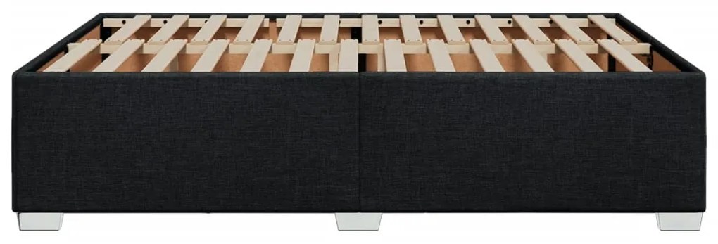 vidaXL Σκελετός Κρεβατιού Χωρίς Στρώμα Μαύρο 160x200 εκ.Υφασμάτινο