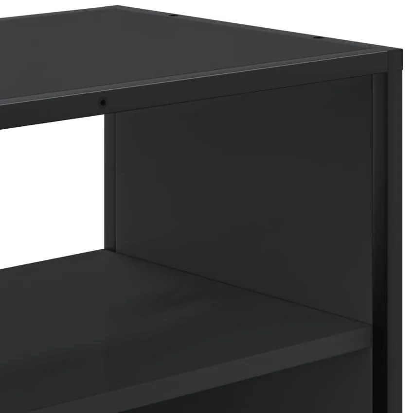 vidaXL Έπιπλο Τηλεόρασης Μαύρο 100x31x39,5 εκ. Επεξεργ. Ξύλο / Μέταλλο