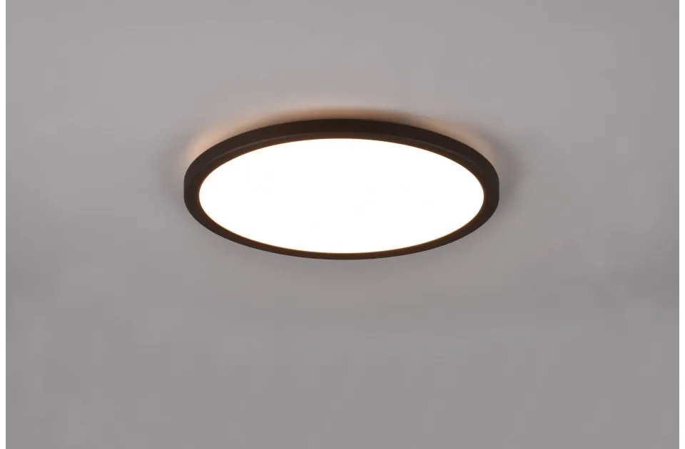 Πλαφονιέρα Φωτιστικό Οροφής LED RGB 18W Dimmer 3CCT Φ29cm Aureo Trio Lighting-R64371132-Μαύρο R64371132