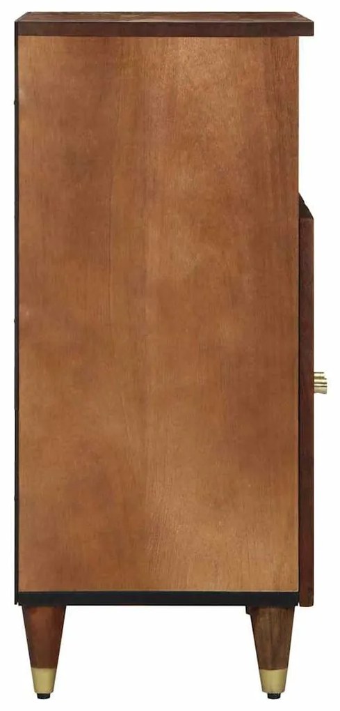 vidaXL Πλαϊνή Ντουλάπα Καφέ 60 x 33.5 x 75 εκ. Μασίφ ξύλο μάνγκο