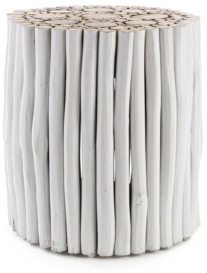 Σκαμπό Guadalupe 0680440 38x40 White Wood