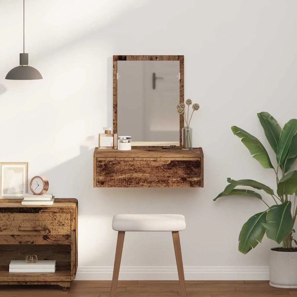vidaXL Τραπέζι περιποίησης Καφέ 60 x 40 x 70 εκ. Επεξεργασμένο ξύλο