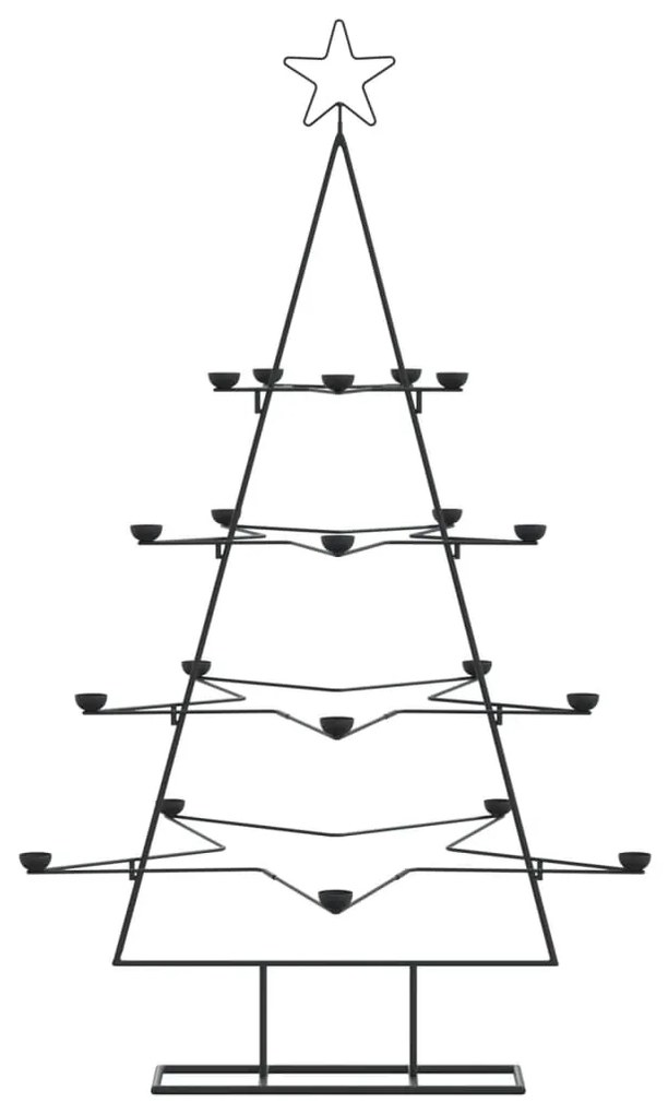 vidaXL Χριστουγεννιάτικο Δέντρο Διακοσμητικό Μαύρο 140 εκ.