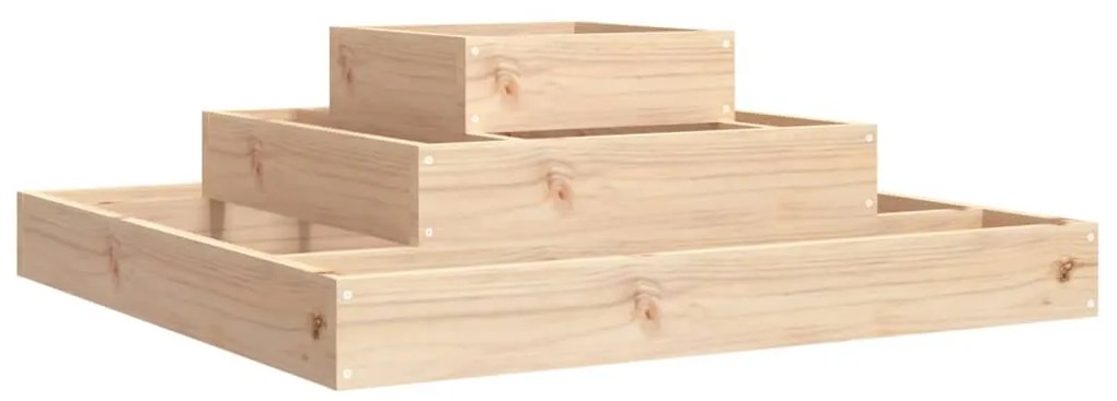 vidaXL Ζαρντινιέρα 80 x 80 x 27 εκ. από Μασίφ Ξύλο Πεύκου