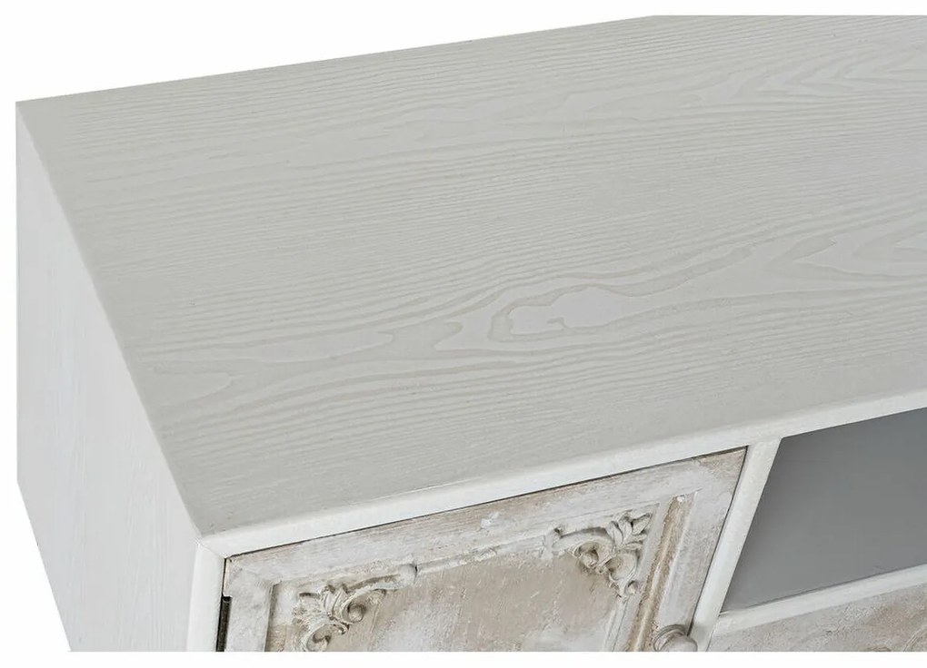 Τηλεόραση DKD Home Decor Λευκό Μπεζ 136 x 40,5 x 52 cm