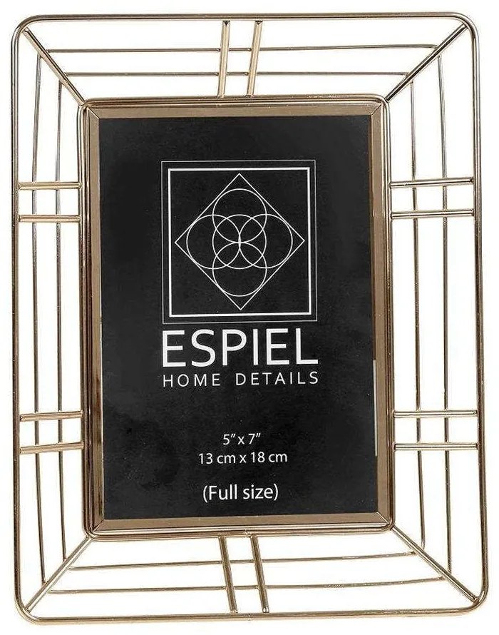Κορνίζα FAM536 15x20cm Gold Espiel Metal