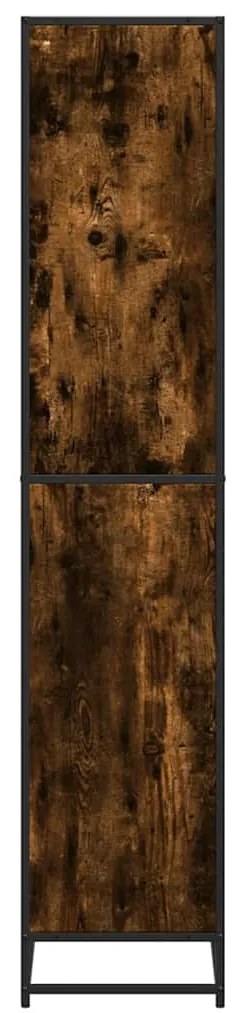 vidaXL Βιβλιοθήκη καπνιστή βελανιδιά 60x35x170,5 cm Ξύλινη κατασκευή