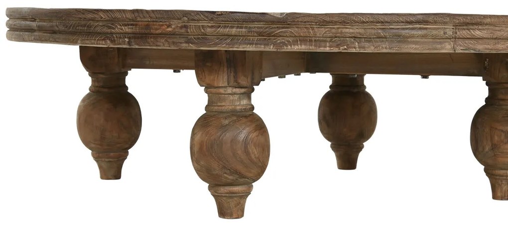 Τραπεζάκι Καφέ Home ESPRIT Φυσικό 100 x 100 x 30 cm