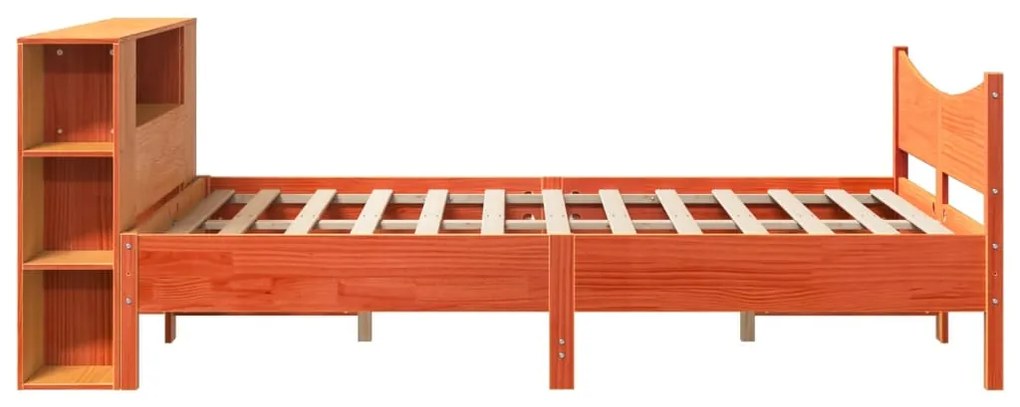 vidaXL Σκελετός Κρεβ. Χωρίς Στρώμα Καφέ Κεριού 160x200 εκ Μασίφ Πεύκο