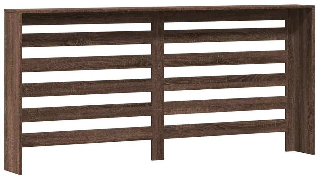 vidaXL Κάλυμμα Καλοριφέρ Καφέ Δρυς 175x20x82 εκ. Επεξεργασμένο Ξύλο