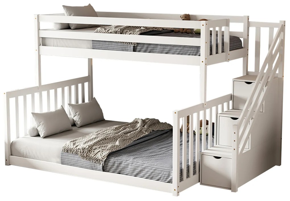 ΠΑΙΔΙΚH ΚΟΥΚΕΤΑ τ.MONTESSORI BEAMER HM711.03 ΞΥΛΟ ΠΕΥΚΟΥ ΣΕ ΛΕΥΚΟ-ΣΤΡΩΜΑΤΑ 90-140x190εκ