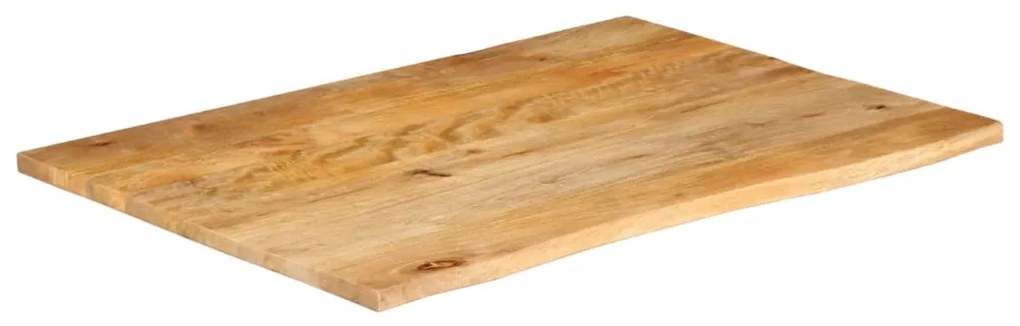 vidaXL Επιφάνεια Τραπεζιού 90x80x2,5 εκ. Live Edge Μασίφ Ξύλο Μάνγκο