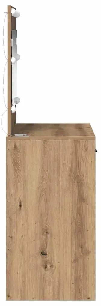 vidaXL Κομοδίνο artisan δρυς 78.5 x 41 x 135 εκ Επεξεργασμένο ξύλο