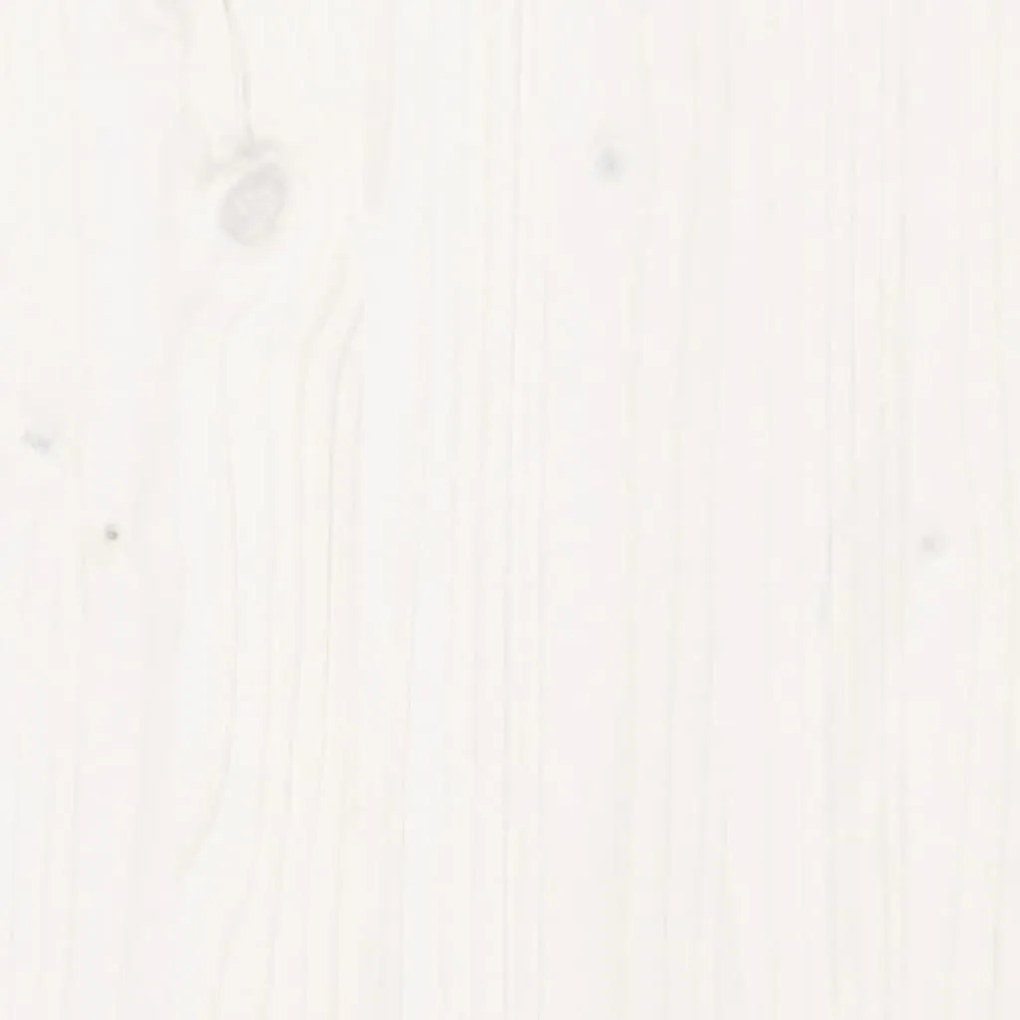 Παγκάκι Χολ Λευκό 100x28x45 εκ. από Μασίφ Ξύλο Πεύκου - Λευκό