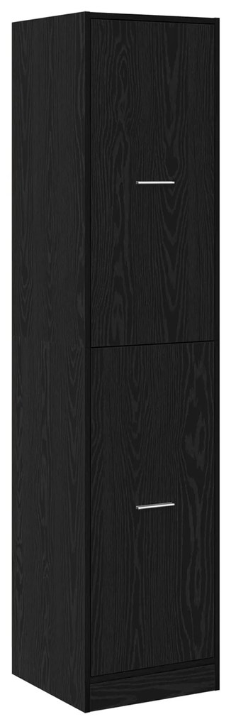 vidaXL Apothecary cabinet Μαύρη Βελανιδιά 40x41x174.5 εκ. Μηχανικής Ξυλείας