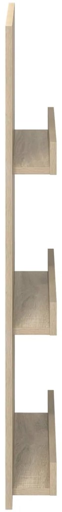 vidaXL Ράφι Περιοδικών Δρύς Sonoma 51 x 11 x 102 εκ Επεξεργασμένο ξύλο
