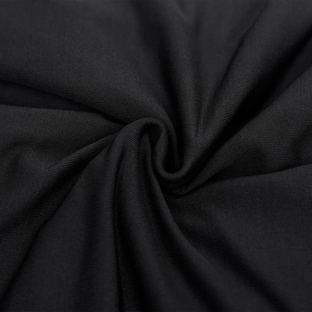 Κάλυμμα Καναπέ Ελαστικό Μαύρο από Πολυεστερικό Ζέρσεϊ - Μαύρο