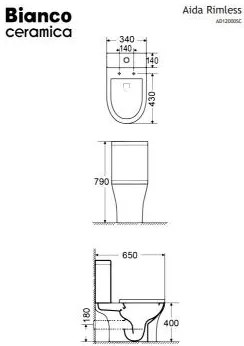 Λεκάνη Aida 65 Rimless πλήρης