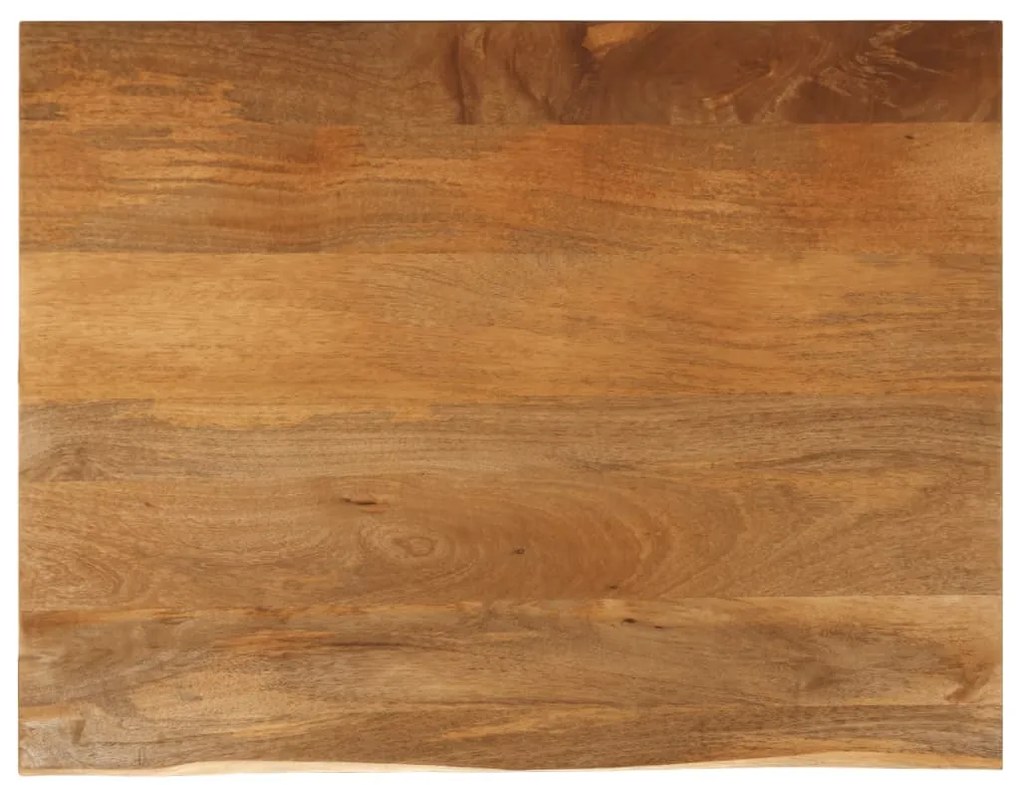 vidaXL Επιφάνεια Τραπεζιού 90x80x2,5 εκ. Live Edge Μασίφ Ξύλο Μάνγκο