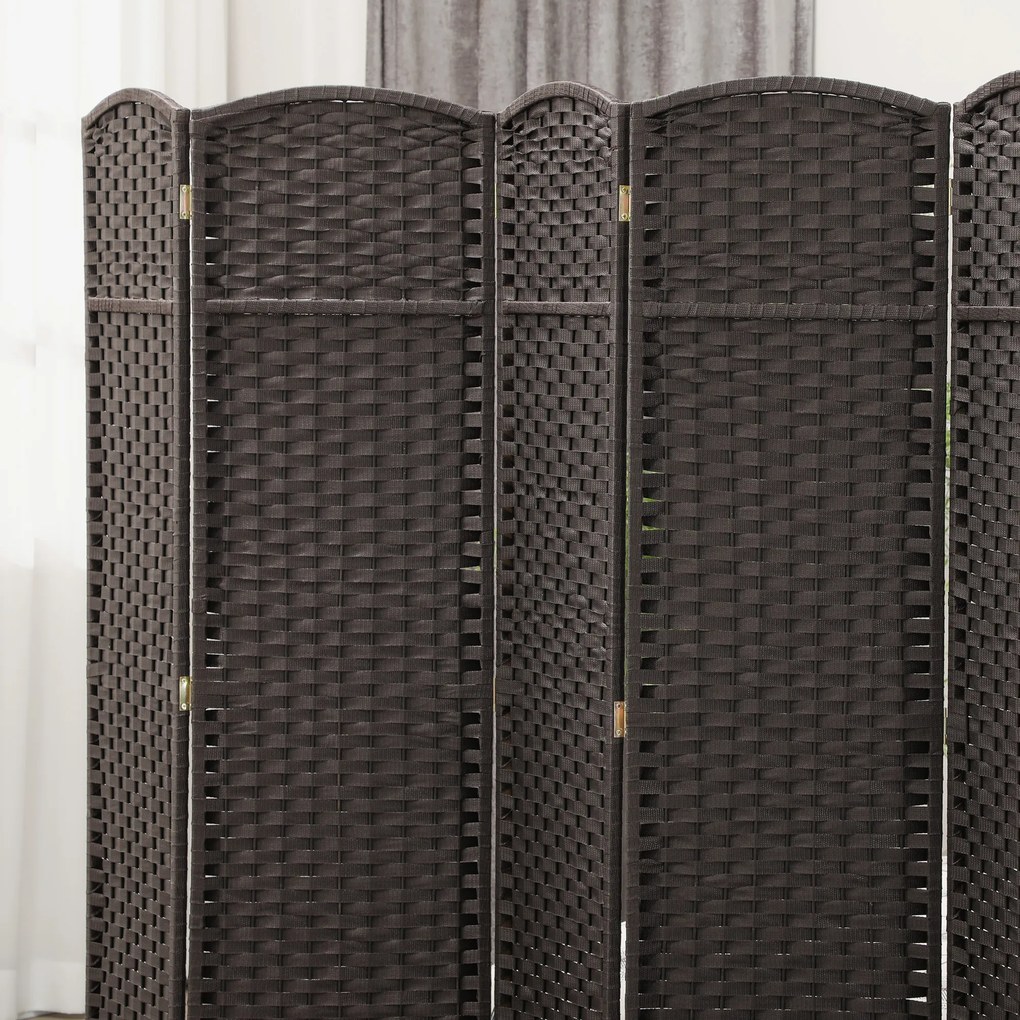 HOMCOM Διαχωριστικό δωματίου 6 πάνελ, πτυσσόμενο, για σαλόνι, υπνοδωμάτιο, γραφείο, καφέ