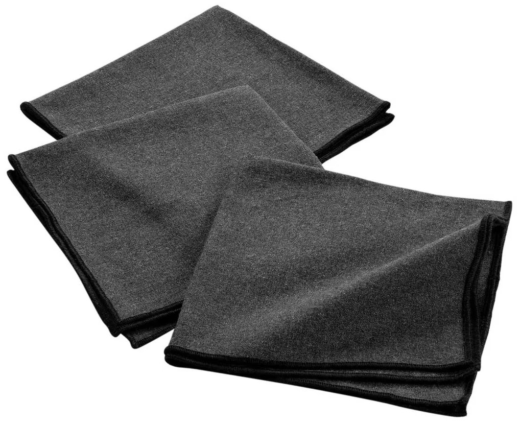 Πετσέτες Φαγητού (Σετ 3τμχ) L-C Mistraline Anthracite 1731234