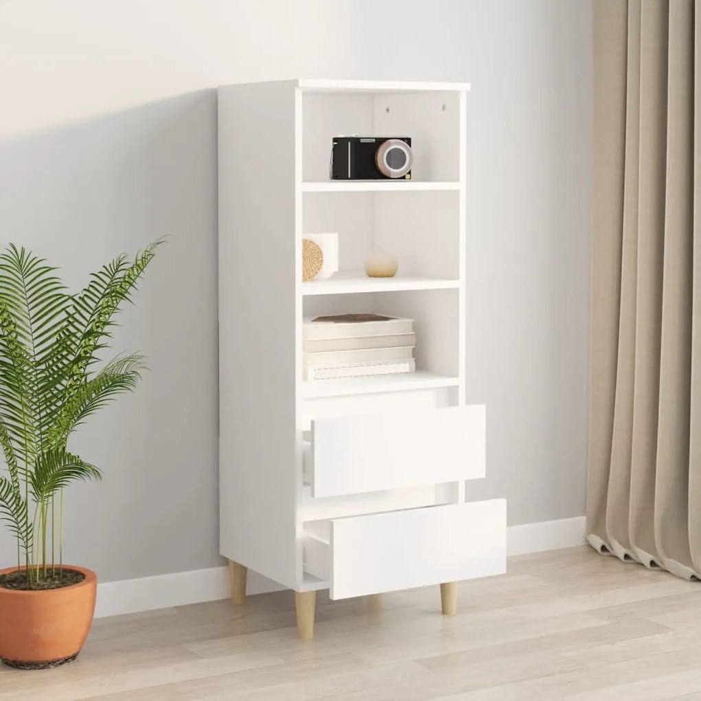 vidaXL Ντουλάπι Λευκό 40 x 36 x 110 εκ. από Επεξεργασμένο Ξύλο
