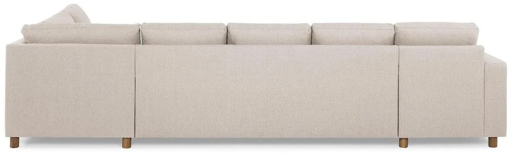 Γωνιακός Καναπές Scandinavian Choice C157, Ανοιχτό καφέ, 344x199x80cm