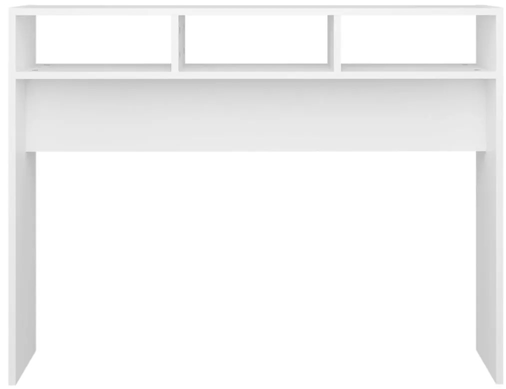 vidaXL Τραπέζι Κονσόλα Λευκό 105 x 30 x 80 εκ. από Επεξ. Ξύλο