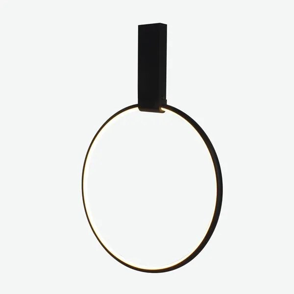 ARTE ILLUMINA ΦΩΤΙΣΤΙΚΟ ΚΡΕΜΑΣΤΟ LED 32W D40*H20cm  ΜΑΥΡΟ 3CCT Eurolamp 144-17030