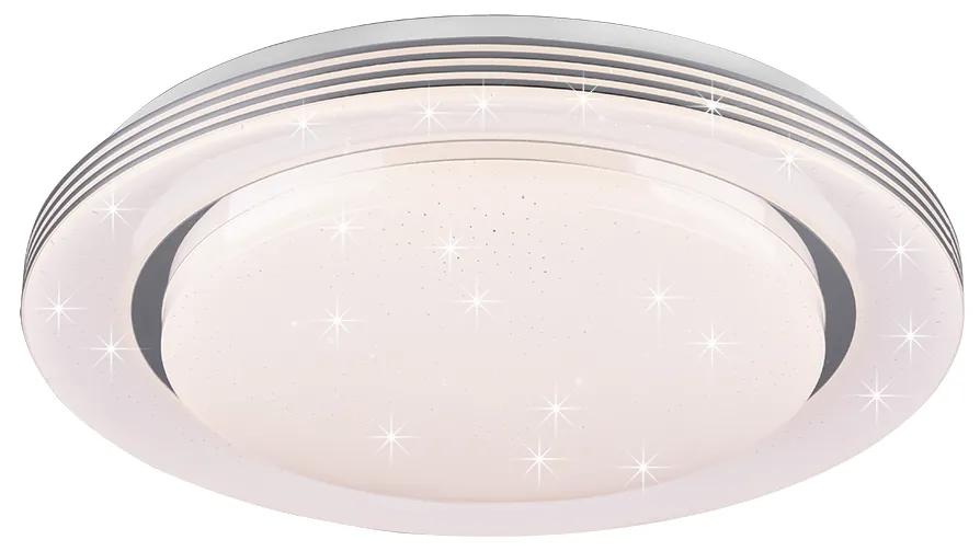 Atria Μοντέρνα Μεταλλική Πλαφονιέρα Οροφής με Ενσωματωμένο LED σε Λευκό χρώμα 58cm Trio Lighting R67045800