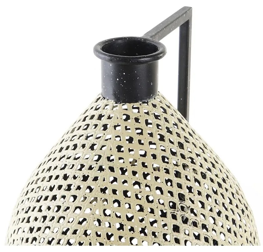 Βάζο DKD Home Decor Μαύρο Μέταλλο Καφέ Ανοιχτό καφέ (26 x 26 x 39 cm)