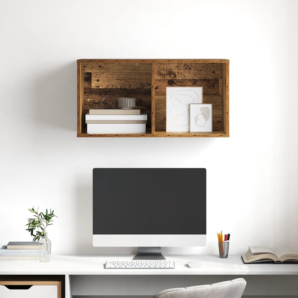 vidaXL Ντουλάπι TV Παλαιό ξύλο 37 x 37 x 72 εκ Επεξεργασμένο ξύλο