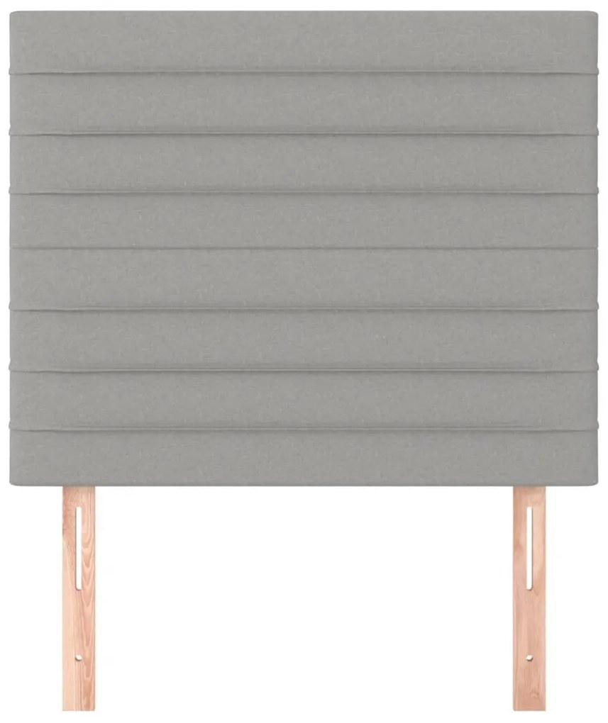 vidaXL Κεφαλάρια Κρεβατιού 2 τεμ. Αν. Γκρι 80 x 5 x 78/88εκ.Υφασμάτινο