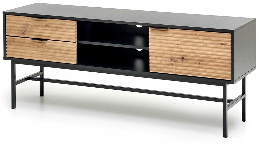 MURANO RTV-1 TV-stand, color: artisan oak/black DIOMMI V-PL-MURANO-RTV-1