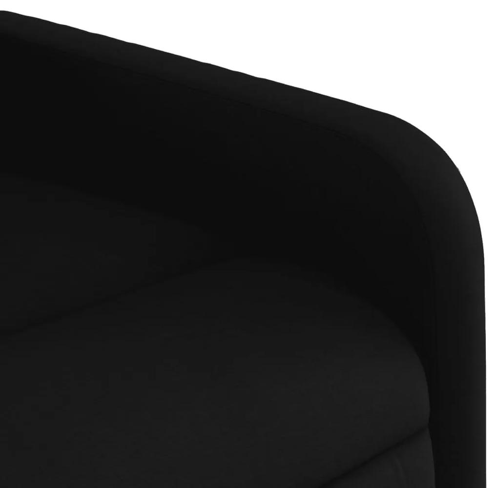 Πολυθρόνα Μασάζ Ηλεκ. Ανακλινόμενη με Ανύψωση Μαύρη Υφασμάτινη - Μαύρο