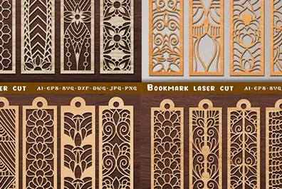 Σετ των 2 Intra απο ξύλο plywood 3mm-4mm πάχος Σελιδοδείκτης Δίασταση 40x40 cm INTRAFABR-70005236