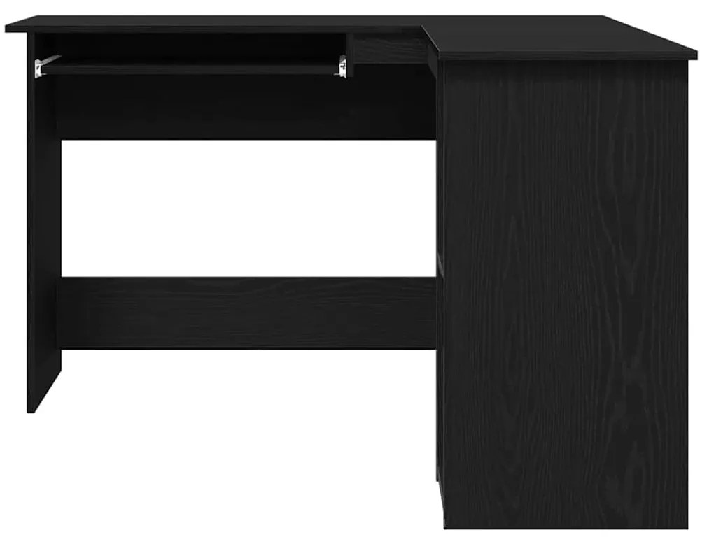 vidaXL Γωνιακό γραφείο Μαύρη δρυς 120 x 140 x 75 εκ Επεξεργασμένο ξύλο